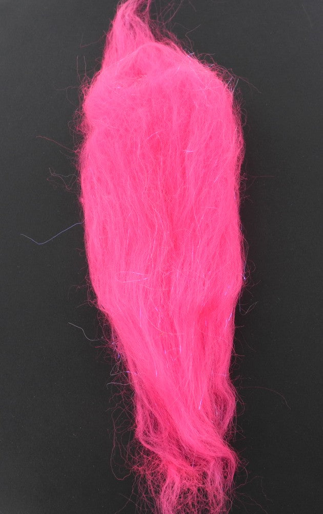 Minnow et baitfish sparkle dub rose fluo