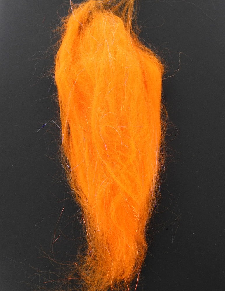 Minnow et baitfish sparkle dub orange fluo