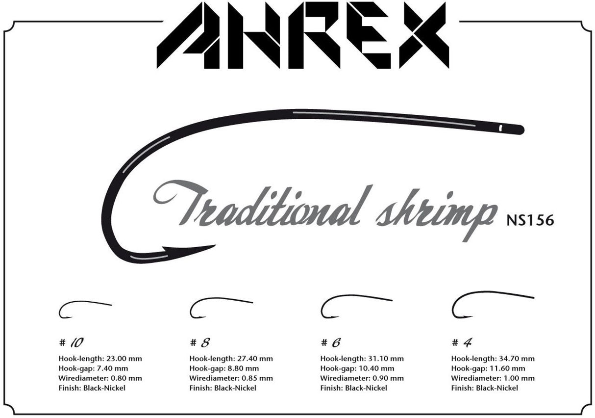 Hameçon AHREX NS156 Traditional Shrimp