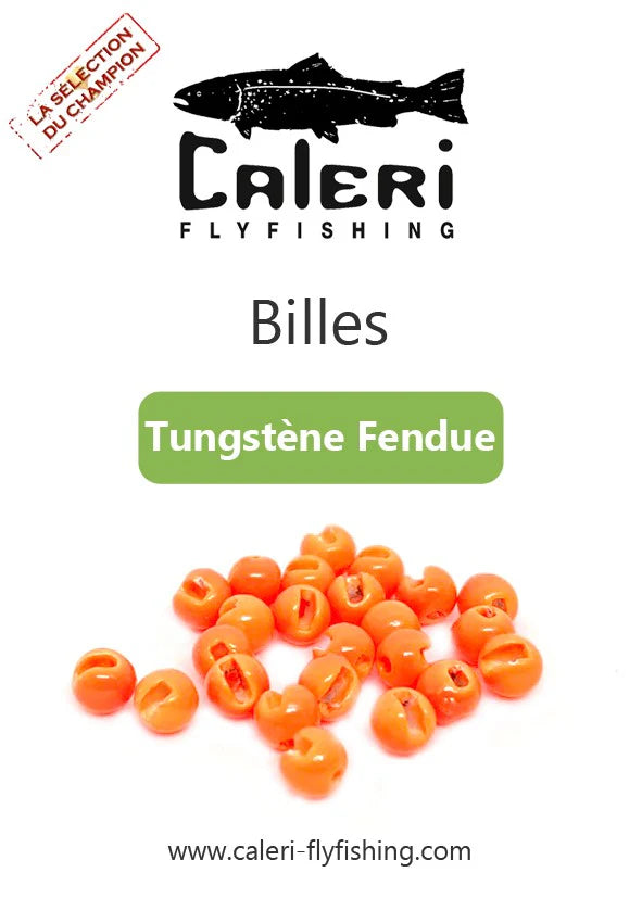 Billes Tungstène Fendues - Orange fluo