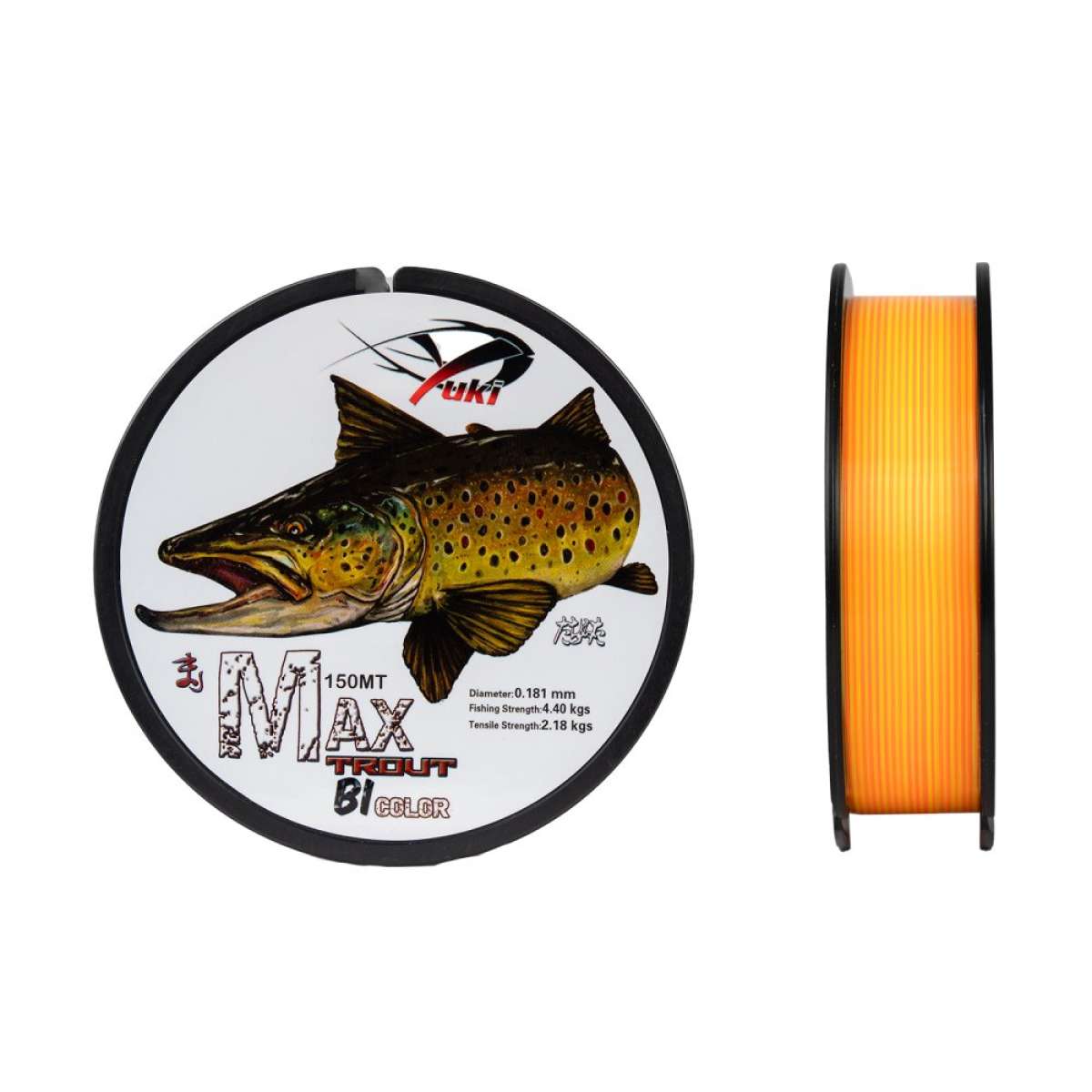 Fil nylon YUKI Max trout 150m (bi color)