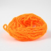 Chenille velours orange fluo-04