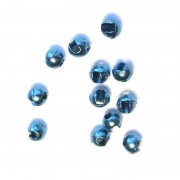Billes tungstène rainurées bleu métallique