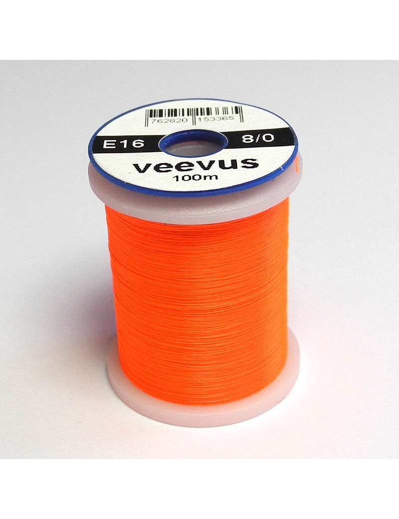 Fil de montage Veevus 8/0 orange fluo-16