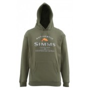 Sweat SIMMS Badge of Authenticity Hoody Olive 