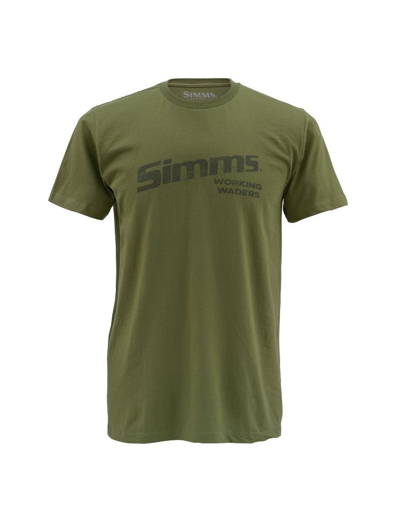 T-shirt SIMMS Working Waders olive