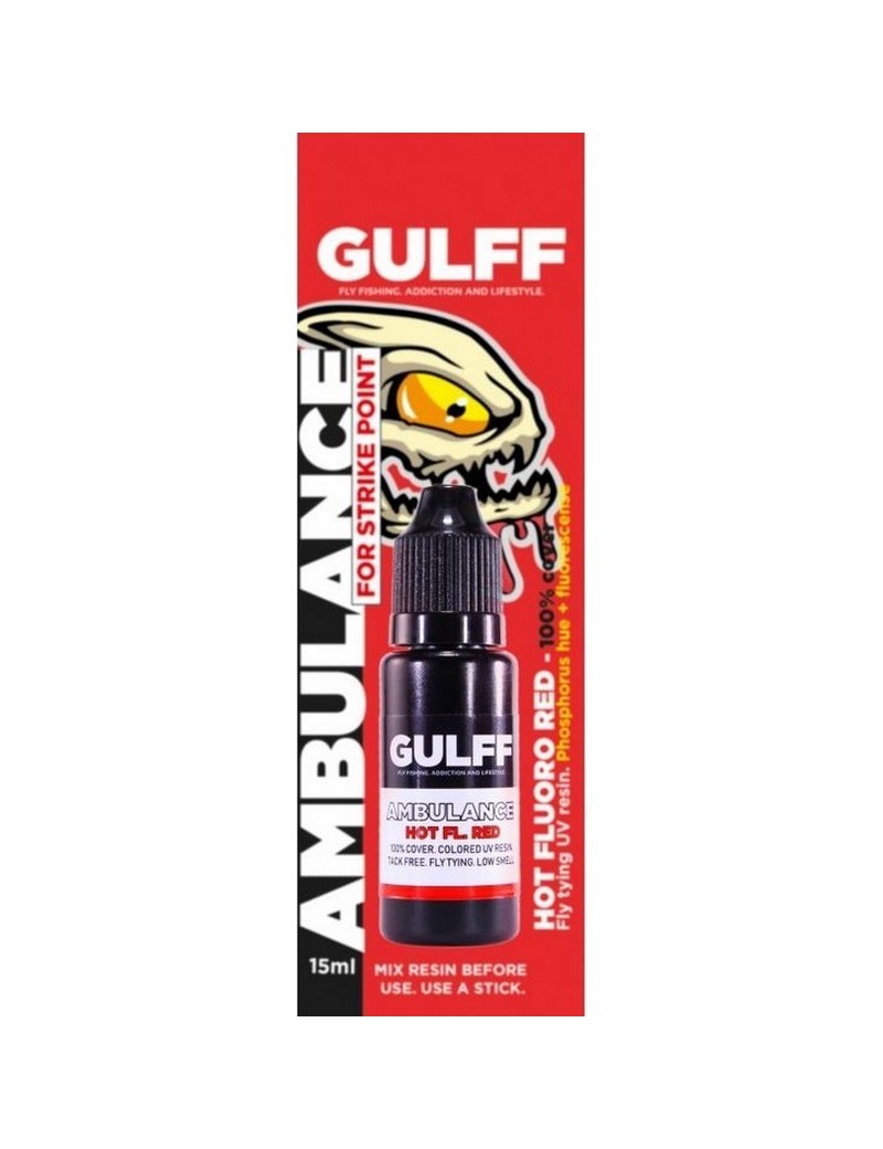 Résine UV Gulff rouge fluo