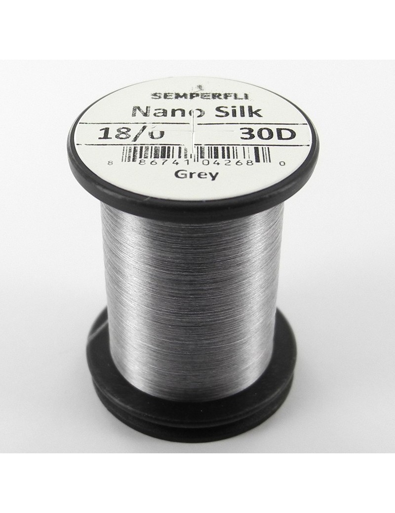 Semperfli nano silk 18/0 gris