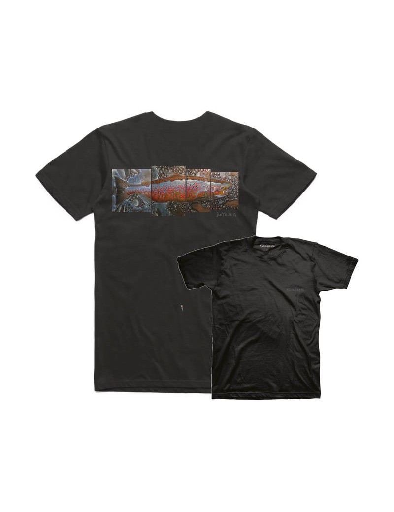 T SHIRT DeYoung Salmon T-shirt noir 