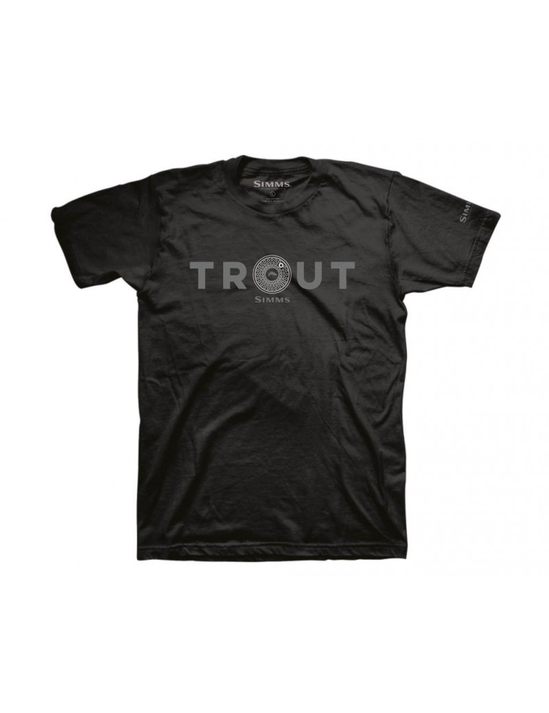 T-shirt SIMMS Reel Trout Black  