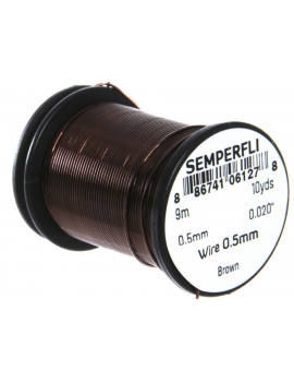 Fil de cuivre Semperfli 0,5mm March Brown