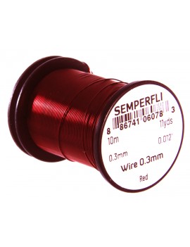 Fil de cuivre Semperfli 0,3mm rouge