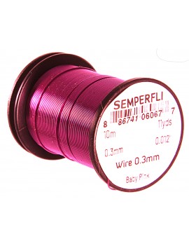 Fil de cuivre Semperfli 0,3mm rose