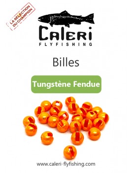 Billes Tungstène Fendues - Orange Metallique