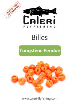 Billes Tungstène Fendues - Orange Fluo