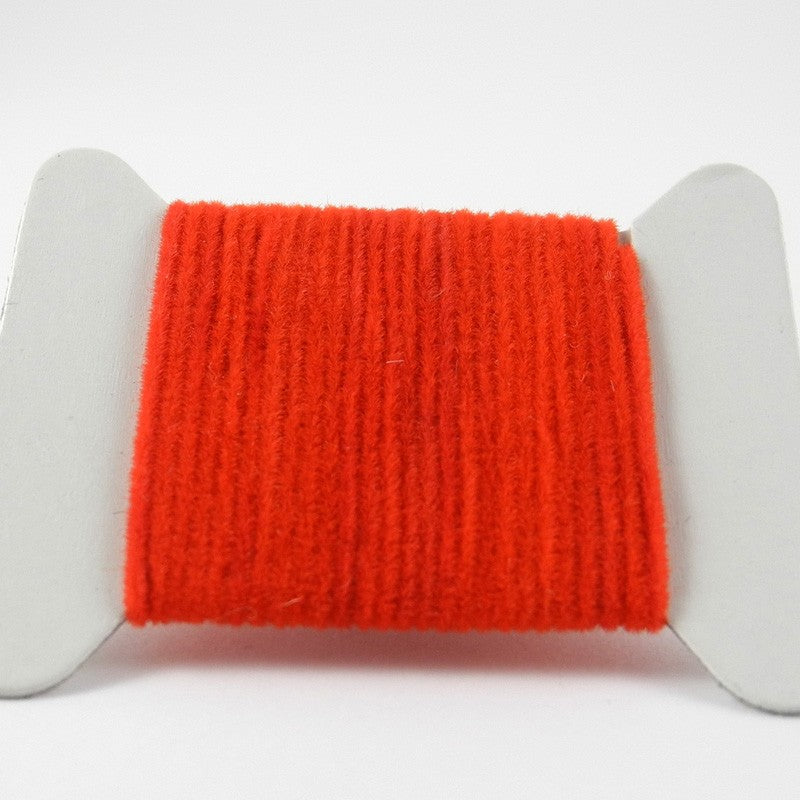 Chenille velours rouge-06