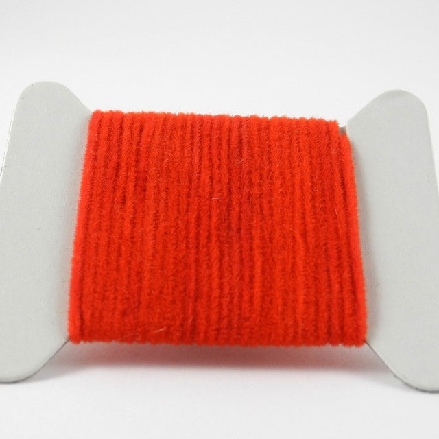 Chenille velours rouge-06