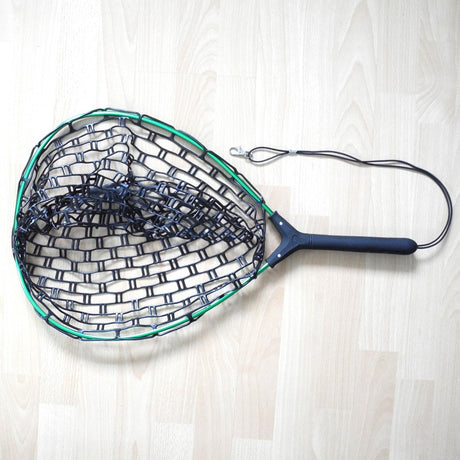 Epuisette raquette filet caoutchouc