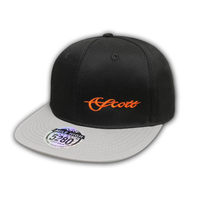 Casquette Scott snapback logo orange