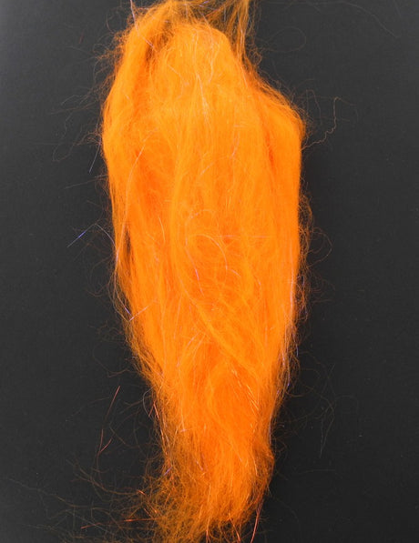 Minnow et baitfish sparkle dub orange fluo