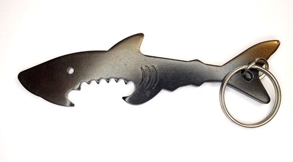 PORTE-CLEF ET OUVRE BOUTEILLE SHARK