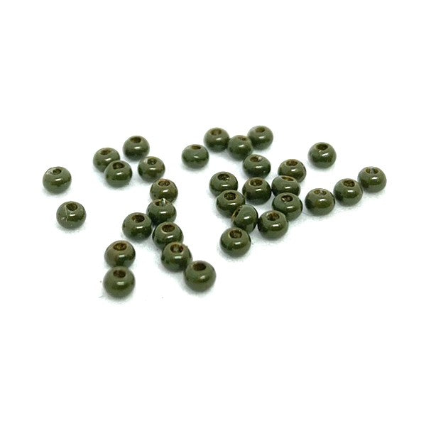Billes Destockage - Tungstène Classique Vert Olive Foncé 2,5mm (25 pcs)