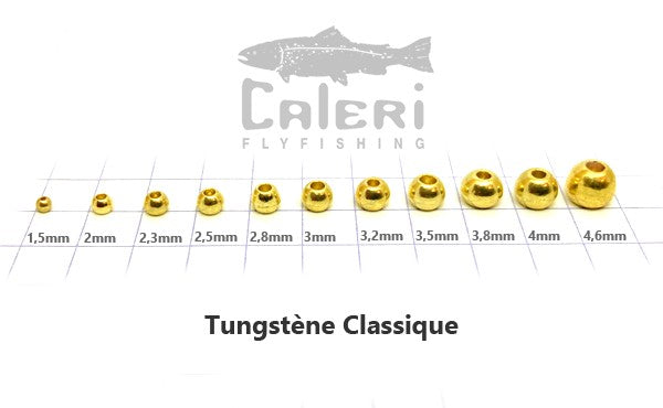 Billes tungstène Orange Métallique pour montage de mouche Orange Métallique