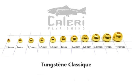 Billes tungstène Orange Métallique pour montage de mouche Orange Métallique