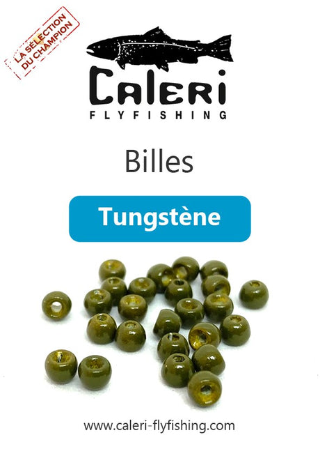 Billes tungstène pour montage de mouche