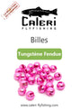 Billes tungstène fendues pour montage de mouche en hameçon JIG