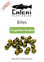 Billes tungstène fendues pour montage de mouche en hameçon JIG