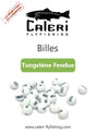 Billes tungstène fendues pour montage de mouche en hameçon JIG
