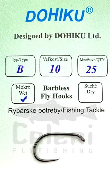 25 Hame&ccedil;ons Dohiku JIG H8/10/12/14/16 | Senza Ardiglione Per Pesca A Mosca