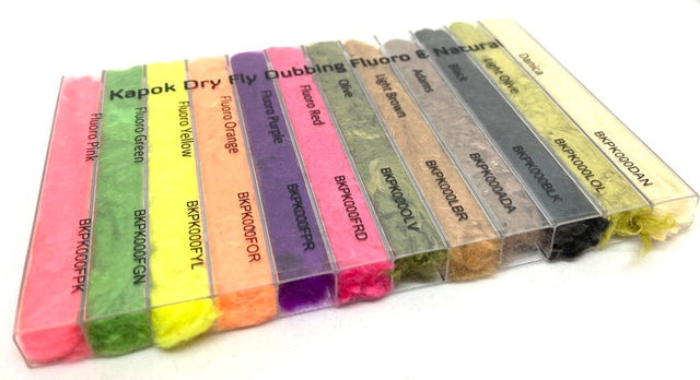 Boite Distributrice Dubbing Kapok Fluoro et Naturel Selection SEMPERFLI