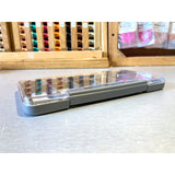 Boîte rangement hameçons aimantée 12 cases