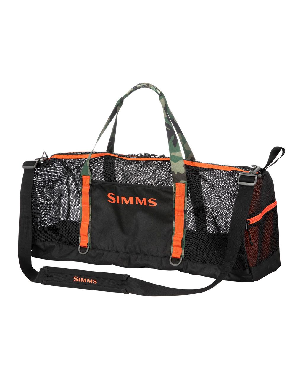 Sac Challenger Mesh Duffel - 60L Black  SIMMS