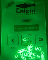 Billes Tungstène Fendues - Blanche phosphorescentes