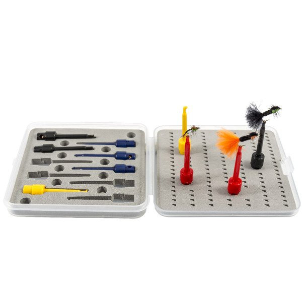 Fly tying display set snowbee